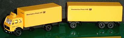 0250 WIKING MB Koffer-Lastzug Deutsche Post
