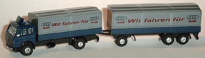 0305 WIKING MB Pritschen-Lastzug wir fahren für Audi 0305 WIKING MB Pritschen-Lastzug wir fahren für Audi