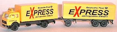 0389 WIKING MB Koffer Lastzug Post EXPRESS
