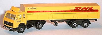 0400 WIKING MB Pritschen-Sattelzug DHL
