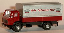 0810 WIKING MB Pritschen-Lastzug Wir fahren für AUDI Internet 0810 WIKING MB Pritschen-Lastzug Wir fahren für AUDI Internet