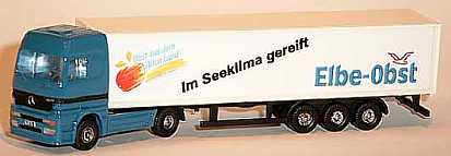 0877 WIKING MB Actros Koffer-Sattelzug Elbe Obst Internet 0877 WIKING MB Actros Koffer-Sattelzug Elbe Obst Internet