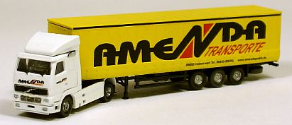 1221 VOLVO Gardinenplanen-Auflieger AMENDA gelb Internet 1221 VOLVO Gardinenplanen-Auflieger AMENDA gelb Internet