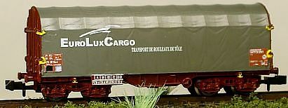 1325 ROCO Schiebeplanen-Wagen EURRO LUX CARGO