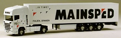 1376 Herpa SCANIA Schiebeplanen-Auflieger MAINSPED Internet