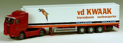 1395 ROCO SCANIA Kühlkoffer-Sattelzug vd KWAAK Internet 1395 ROCO SCANIA Kühlkoffer-Sattelzug vd KWAAK Internet