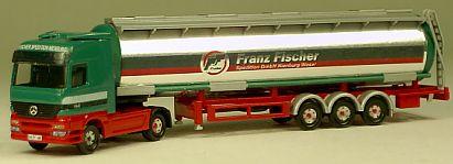 1413 MB Actros Tank - Auflieger silber Franz Fischer Internet links 1413 MB Actros Tank - Auflieger silber Franz Fischer Internet links