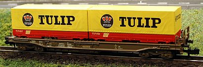 1447 ROCO Taschenwagen DSB TULIP Wechselbrücken Internet 1447 ROCO Taschenwagen DSB TULIP Wechselbrücken Internet