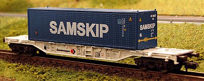 1448 Fleischmann Kombiwaggon-Container SAMSKIP Internet 1448 Fleischmann Kombiwaggon-Container SAMSKIP Internet