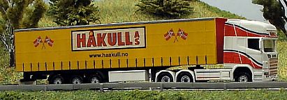 1459 Herpa SCANIA Gardinenplanen-Sattelzug HAKULL rechts Internet