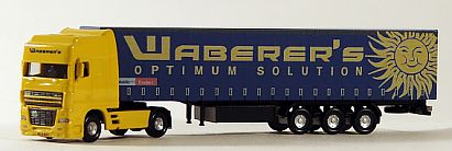 1542 HERPA - DAF Gardinenplanen-Sattelzug - WABERERS Internet 1542 HERPA - DAF Gardinenplanen-Sattelzug - WABERERS Internet