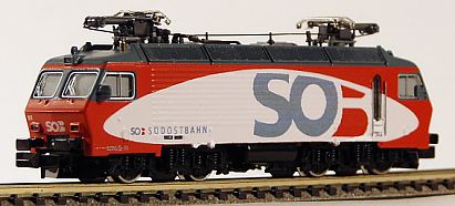 1543 ROCO 4-4 - 02166 B - E-Lok  RE 446 - SOB - links - Internet