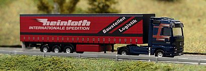 1574 HERPA MB Actros Gardinenplanen-Sattelzug  --  heinloth - rechts - Internet