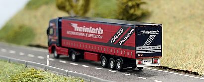 1576 HERPA SCANIA  Gardinenplanen-Sattelzug  heinloth - hinten - Internet