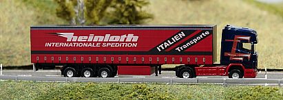 1576 HERPA SCANIA  Gardinenplanen-Sattelzug  heinloth - rechts - Internet