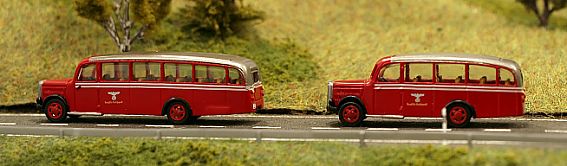 1580-1581 Saurer Bus - lang-kurz - Deutsche Reichspost - Internet gross