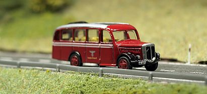 1602 MEK - Saurer Bus kurz - Schiebedach - Deutsche Reichspost - vorn - Internet