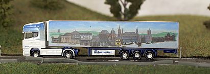 1623 HERPA SCANIA Kühlkoffer-Sattelzug - links - Schumacher - Internet 1623 HERPA SCANIA Kühlkoffer-Sattelzug - links - Schumacher - Internet