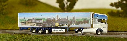 1623 HERPA SCANIA Kühlkoffer-Sattelzug - rechts - Schumacher - Internet 1623 HERPA SCANIA Kühlkoffer-Sattelzug - rechts - Schumacher - Internet