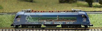 1642 MINITRIX Taurus - Vereinslok FEC F�rth  -- FEC 1984-002 - links - Internet