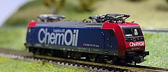 1644 FLEISCHMANN - E-Lok BR 185 --738501 -- ChemOil Re 482 028-8 - vorn - 40