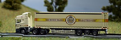 1657 HERPA SCANIA Zugmaschine - Umbau - Warsteiner - links - Internet 1657 HERPA SCANIA Zugmaschine - Umbau - Warsteiner - links - Internet