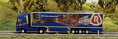 1702 lackieren und beschriften -- HERPA - MB Actros Koffer-Sattelzug - Fleischhof Rasting - links - 40