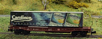 1706 lackieren und beschriften -- MINITRIX Sattelauflieger - CAROLINEN - Internet