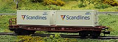 1727 MINITRIX 15289-05 Taschenwagen umgebaut - umlackiert und neu bedruckt zu SCANDLINES 060529-18-060529-13 - Seite - 40