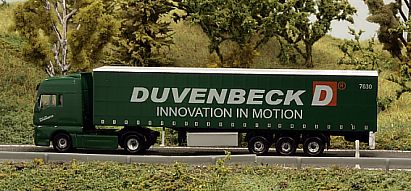 1757 MAN Gardinenplanen-Sattelzug - Duvenbeck - links -  Internet