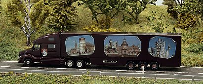 1760 KATO VOLVO VNL 780 - HERPA Grossraum - Kofferauflieger - D�sseldorf - links - Internet