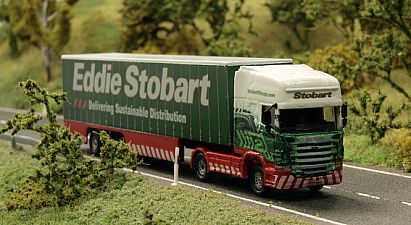 1802 SCANIA Gardinenplanen Sattelzug - Eddie Stobart - Haley - vorn - Internet 1802 SCANIA Gardinenplanen Sattelzug - Eddie Stobart - Haley - vorn - Internet