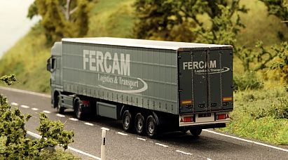 1830 DAF Gardinenplanen - Sattelzug - FERCAM -- Logistics & Transport - hinten - Internet 1830 DAF Gardinenplanen - Sattelzug - FERCAM -- Logistics & Transport - hinten - Internet