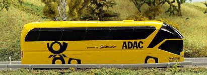 1872 Rietze Bus - Starliner - ADAC - Deutsche Post  - rechts - Internet