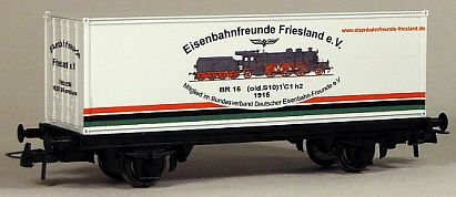 Container Waggon Eisenbahnfreunde Friesland HO Internet