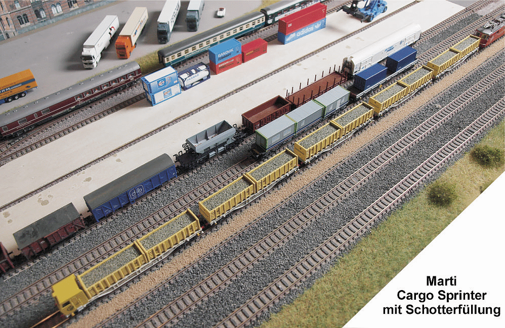 1842-1861-1862-1863-1864 Marti Cargo Sprinter ohne Plane komplett 1 - von oben