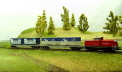 20 Zug V 100 mit Wagen