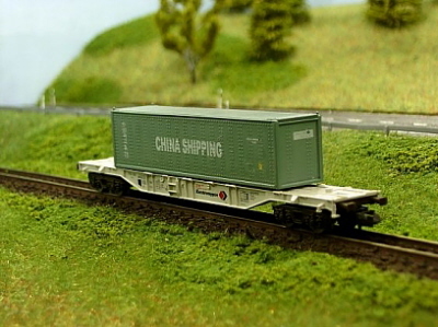 9 Fleischmann Container- Tragwagen CHINA SHIPPING
